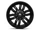 Fuel Wheels Sledge Matte Black with Gloss Black Lip 6-Lug Wheel; 20x12; -45mm Offset (04-08 F-150)