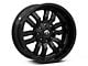 Fuel Wheels Sledge Matte Black with Gloss Black Lip 6-Lug Wheel; 20x12; -45mm Offset (04-08 F-150)