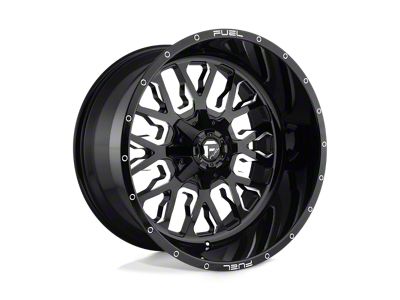 Fuel Wheels Stroke Gloss Black Milled 6-Lug Wheel; 22x14; -75mm Offset (04-08 F-150)