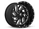 Fuel Wheels Triton Gloss Black Milled 6-Lug Wheel; 24x12; -44mm Offset (04-08 F-150)