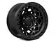 Fuel Wheels Unit Matte Black with Matte Black Ring 6-Lug Wheel; 17x9; 1mm Offset (04-08 F-150)