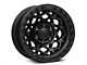 Fuel Wheels Unit Matte Black with Matte Black Ring 6-Lug Wheel; 17x9; 1mm Offset (04-08 F-150)