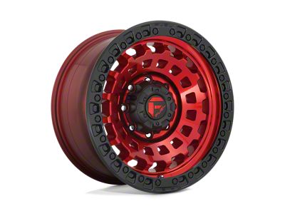 Fuel Wheels Zephyr Candy Red Black Bead Ring 6-Lug Wheel; 17x9; 1mm Offset (04-08 F-150)