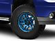 Fuel Wheels Ammo Gloss Blue with Black Bead Ring 6-Lug Wheel; 17x9; -12mm Offset (07-13 Sierra 1500)