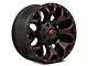 Fuel Wheels Assault Matte Black Red Milled 6-Lug Wheel; 17x8.5; 14mm Offset (07-13 Sierra 1500)