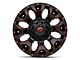 Fuel Wheels Assault Matte Black Red Milled 6-Lug Wheel; 17x8.5; 14mm Offset (07-13 Sierra 1500)