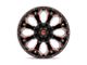 Fuel Wheels Assault Matte Black Red Milled 6-Lug Wheel; 20x10; -22mm Offset (07-13 Sierra 1500)