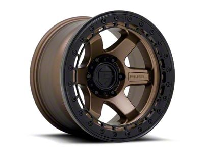 Fuel Wheels Block Beadlock Matte Bronze 6-Lug Wheel; 17x9; -15mm Offset (07-13 Sierra 1500)