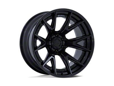 Fuel Wheels Fusion Forged Catalyst Matte Black with Gloss Black Lip 6-Lug Wheel; 24x12; -44mm Offset (07-13 Sierra 1500)