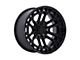 Fuel Wheels Celsius Matte Black with Gloss Black Lip 6-Lug Wheel; 17x9; -12mm Offset (07-13 Sierra 1500)