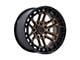 Fuel Wheels Celsius Matte Bronze with Matte Black Lip 6-Lug Wheel; 17x9; -12mm Offset (07-13 Sierra 1500)