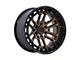 Fuel Wheels Celsius Matte Bronze with Matte Black Lip 6-Lug Wheel; 17x9; 1mm Offset (07-13 Sierra 1500)