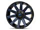 Fuel Wheels Contra Gloss Black with Blue Tinted Clear 6-Lug Wheel; 20x10; -19mm Offset (07-13 Sierra 1500)