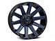 Fuel Wheels Contra Gloss Black with Blue Tinted Clear 6-Lug Wheel; 20x10; -19mm Offset (07-13 Sierra 1500)