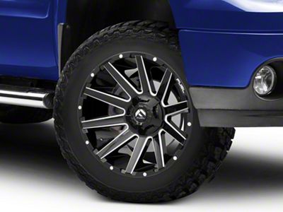 Fuel Wheels Contra Gloss Black Milled 6-Lug Wheel; 20x9; 20mm Offset (07-13 Sierra 1500)