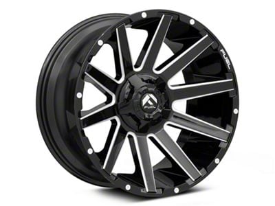 Fuel Wheels Contra Gloss Black Milled 6-Lug Wheel; 24x12; -44mm Offset (07-13 Sierra 1500)