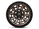 Fuel Wheels Covert Matte Bronze with Black Bead Ring 6-Lug Wheel; 17x9; -12mm Offset (07-13 Sierra 1500)