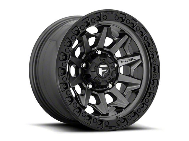 Fuel Wheels Covert Matte Gunmetal Black Bead Ring 6-Lug Wheel; 18x9; 20mm Offset (07-13 Sierra 1500)