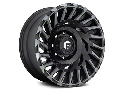 Fuel Wheels Cyclone Matte Machined Double Dark Tint 6-Lug Wheel; 18x9; -12mm Offset (07-13 Sierra 1500)