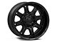Fuel Wheels Darkstar Matte Black with Gloss Black Lip 6-Lug Wheel; 20x10; -18mm Offset (07-13 Sierra 1500)