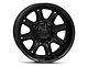 Fuel Wheels Darkstar Matte Black with Gloss Black Lip 6-Lug Wheel; 20x10; -18mm Offset (07-13 Sierra 1500)