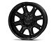 Fuel Wheels Darkstar Matte Black with Gloss Black Lip 6-Lug Wheel; 20x10; -18mm Offset (07-13 Sierra 1500)