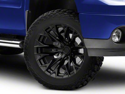 Fuel Wheels Flame Blackout 6-Lug Wheel; 20x9; 20mm Offset (07-13 Sierra 1500)