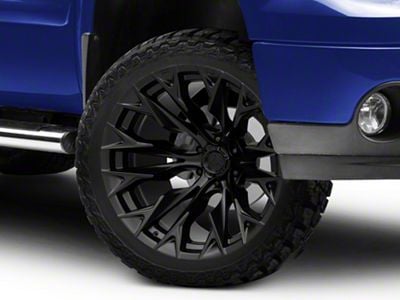 Fuel Wheels Flame Blackout 6-Lug Wheel; 22x10; -18mm Offset (07-13 Sierra 1500)