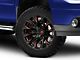 Fuel Wheels Flame Gloss Black Milled with Red Accents 6-Lug Wheel; 20x9; 20mm Offset (07-13 Sierra 1500)