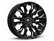 Fuel Wheels Flame Gloss Black Milled 6-Lug Wheel; 20x9; 20mm Offset (07-13 Sierra 1500)