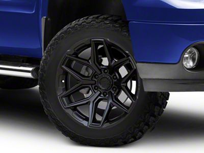 Fuel Wheels Flux Blackout 6-Lug Wheel; 20x9; 20mm Offset (07-13 Sierra 1500)