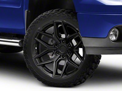 Fuel Wheels Flux Blackout 6-Lug Wheel; 22x9.5; 20mm Offset (07-13 Sierra 1500)