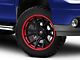 Fuel Wheels Fusion Forged Catalyst Matte Black with Candy Red Lip 6-Lug Wheel; 20x10; -18mm Offset (07-13 Sierra 1500)