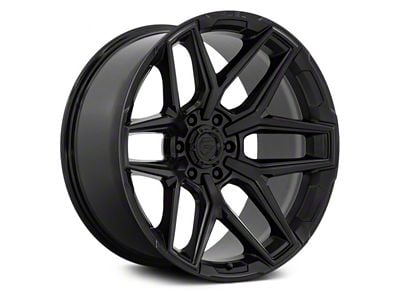 Fuel Wheels Fusion Forged Flux Blackout 6-Lug Wheel; 17x9; -12mm Offset (07-13 Sierra 1500)