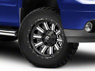 Fuel Wheels Hardline Gloss Black Milled 6-Lug Wheel; 18x9; 2mm Offset (07-13 Sierra 1500)
