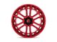 Fuel Wheels Heater Candy Red Machined 6-Lug Wheel; 22x10; -13mm Offset (07-13 Sierra 1500)