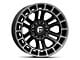 Fuel Wheels Heater Matte Black Double Dark Tint Machined 6-Lug Wheel; 20x9; 1mm Offset (07-13 Sierra 1500)