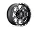 Fuel Wheels Heater Matte Black Double Dark Tint Machined 6-Lug Wheel; 22x10; -13mm Offset (07-13 Sierra 1500)