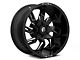 Fuel Wheels Lockdown Gloss Black Milled 6-Lug Wheel; 20x9; 1mm Offset (07-13 Sierra 1500)