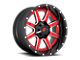 Fuel Wheels Maverick Candy Red with Gloss Black Lip 6-Lug Wheel; 20x10; -19mm Offset (07-13 Sierra 1500)