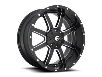 Fuel Wheels Maverick Matte Black Milled 6-Lug Wheel; 24x12; -44mm Offset (07-13 Sierra 1500)