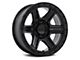 Fuel Wheels Outrun Matte Black with Gloss Black Lip 6-Lug Wheel; 18x9; 18mm Offset (07-13 Sierra 1500)