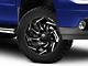 Fuel Wheels Reaction Gloss Black Milled 6-Lug Wheel; 24x12; -44mm Offset (07-13 Sierra 1500)