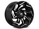 Fuel Wheels Reaction Gloss Black Milled 6-Lug Wheel; 24x12; -44mm Offset (07-13 Sierra 1500)