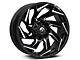 Fuel Wheels Reaction Gloss Black Milled 6-Lug Wheel; 24x12; -44mm Offset (07-13 Sierra 1500)