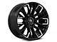 Fuel Wheels Rebar Gloss Black Milled 6-Lug Wheel; 20x9; 1mm Offset (07-13 Sierra 1500)