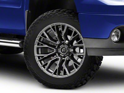 Fuel Wheels Rebar Matte Gunmetal 6-Lug Wheel; 20x9; 1mm Offset (07-13 Sierra 1500)