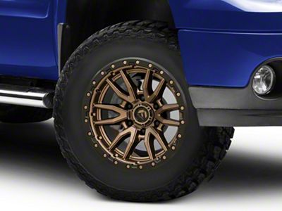Fuel Wheels Rebel Matte Bronze with Black Bead Ring 6-Lug Wheel; 17x9; -12mm Offset (07-13 Sierra 1500)