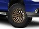 Fuel Wheels Rebel Matte Bronze with Black Bead Ring 6-Lug Wheel; 17x9; 1mm Offset (07-13 Sierra 1500)