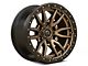 Fuel Wheels Rebel Matte Bronze with Black Bead Ring 6-Lug Wheel; 22x10; -13mm Offset (07-13 Sierra 1500)